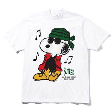 Butter Goods X Peanuts T-shirt Music White
